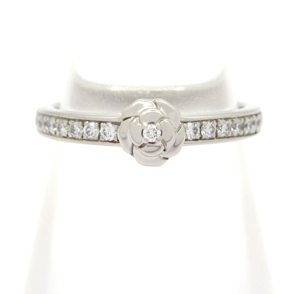 Chanel Camellia Ring Pt950 Diamond